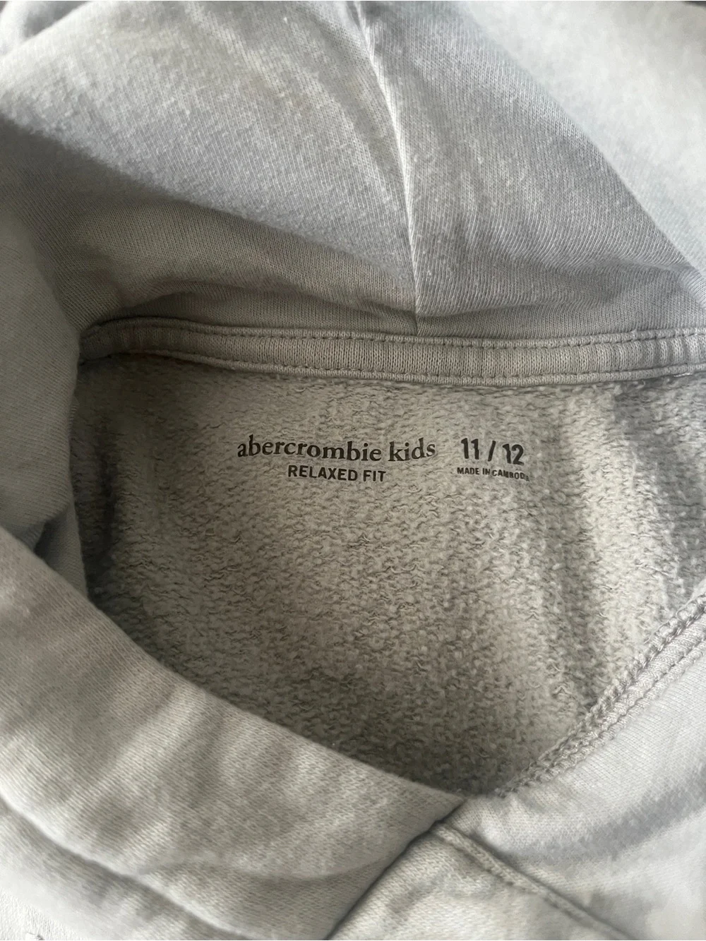 Abercrombie Kids Matching Hoodie & Jogger Set Gray Sage Relaxed Fit Size 11/12